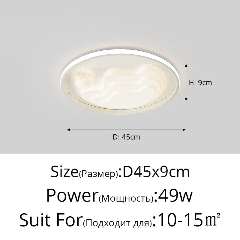 White Modern LED Chandelier