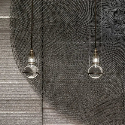 DecorBites™ Crystal Ball LED Pendant Light for Dining Restaurant & Bedroom