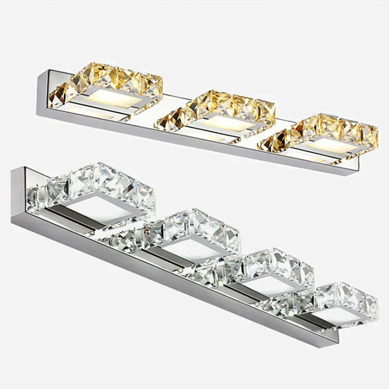 Decorbites™ Crystal-LED-Spiegelscheinwerfer: Moderne Badezimmer-Wandleuchte aus Edelstahl-Beleuchtungseinrichtungen