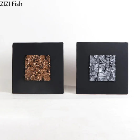 Decorbites™ Vergoldete Stoff-Wandkunst-Hängeornamente Moderne Wohnraumausstattung