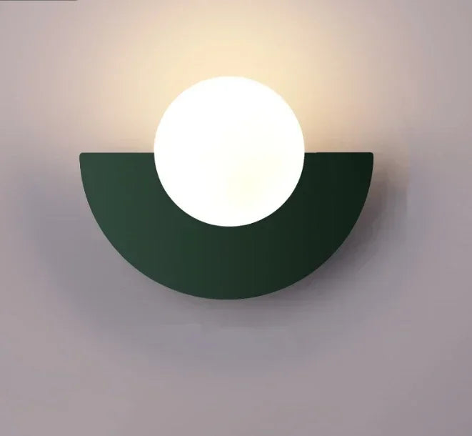 DecorBites™ Glass Ball LED Wall Lamp for Bedroom, Living Room, Study - Simple & Elegant