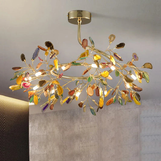 Decorbites™ Agat-Zweierarmleuchter – Nordischer Glas-LED-Kugelleuchter für Schlafzimmer, Küche, Esszimmer