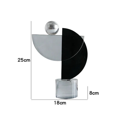 Decorbites™ Geometrische Kristall-Ornamente Ring-Skulptur Heimdekoration Figuren