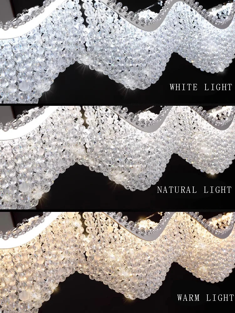 Decorbites™ Kristallperlen-Kronleuchter LED-Lichter für modernes luxuriöses Wohnraumausstattung & Schlafzimmer