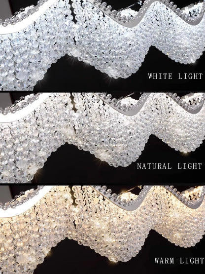 Decorbites™ Kristallperlen-Kronleuchter LED-Lichter für modernes luxuriöses Wohnraumausstattung & Schlafzimmer