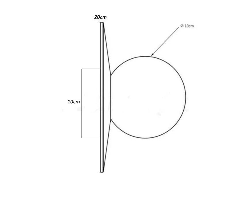 DecorBites™ Circular Wall Lamp: Nordic Designer Sconces for Stylish Home Decor