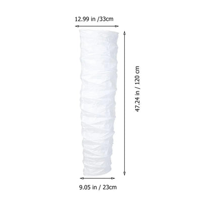 DecorBites™ Elegant Column Floor Lamp with Rice Paper Shade for Living Room