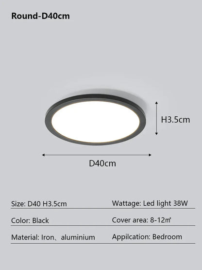 Decorbites™ LED-Deckenleuchte: Modernes minimalistisches rechteckiges Design für Wohnzimmer, Schlafzimmer, Innenbeleuchtung