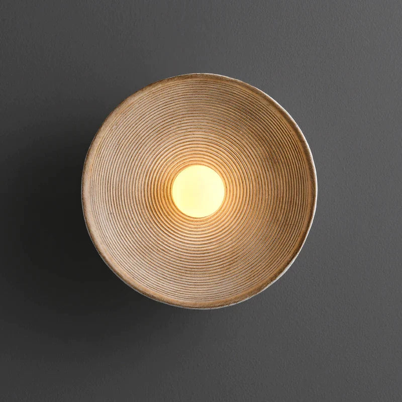 Decorbites™ Japanische Wandlampe Retro Schlafzimmer Nachttischlampe Wabi Sabi Kunstdekoration