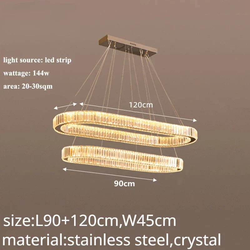 Decorbites™ Crystal-LED-Kronleuchter: Moderne Luxusbeleuchtung für Wohn- und Esszimmer