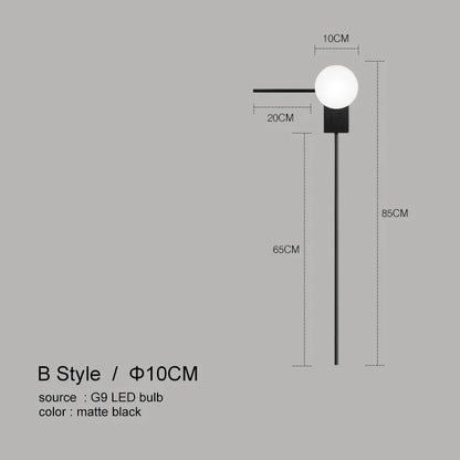 DecorBites™ Glass Ball Wall Lights for Modern Home Decor and Artistic Lighting