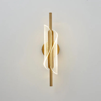 Decorbites™ Gold Schwarz LED Wandleuchte für Schlafzimmer Wohnzimmer Gang Flur