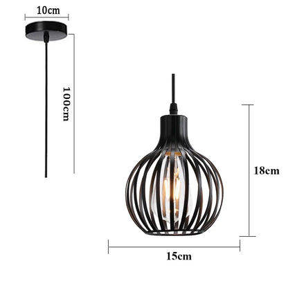 Decorbites™ Industrieller Käfig-LED-Hängeleuchte für moderne Vintage-Kronleuchter im Wohnzimmer