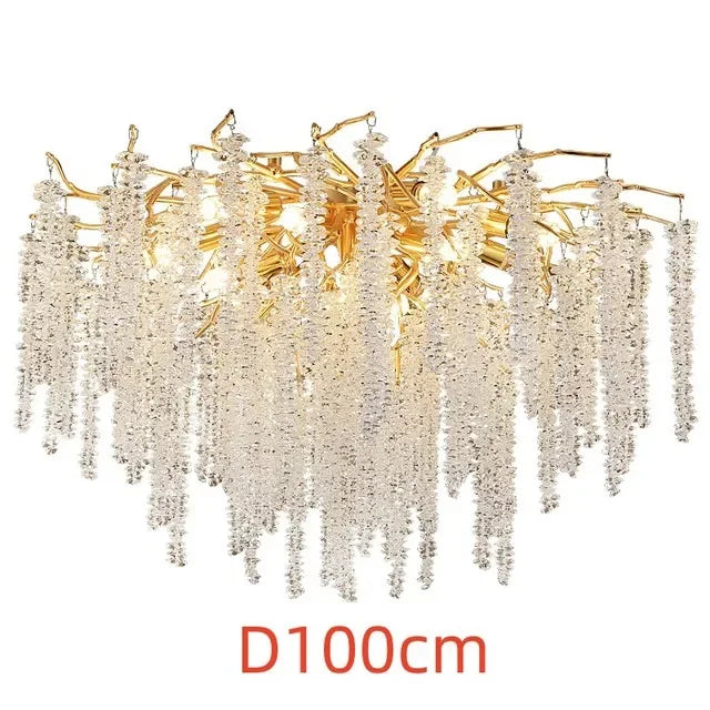 Decorbites™ Kristall-Quasten-Kronleuchter: Luxuriöse LED-Pendantlampen für Wohnzimmer, Halle & Restaurant
