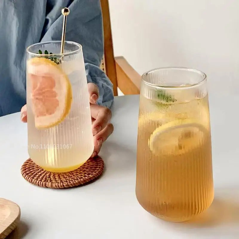 Decorbites™ Glas-Kaffeetassen-Set 500 ml - Retro transparente Teetasse - Trinkgefäß-Kollektion