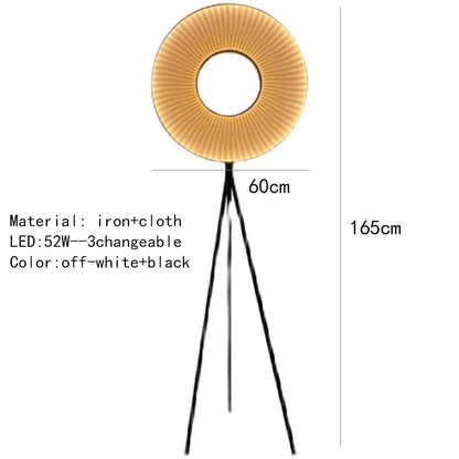 DecorBites™ Dix Iris Pendant Light Fabric Round Ring Aesthetics Art Decor Light