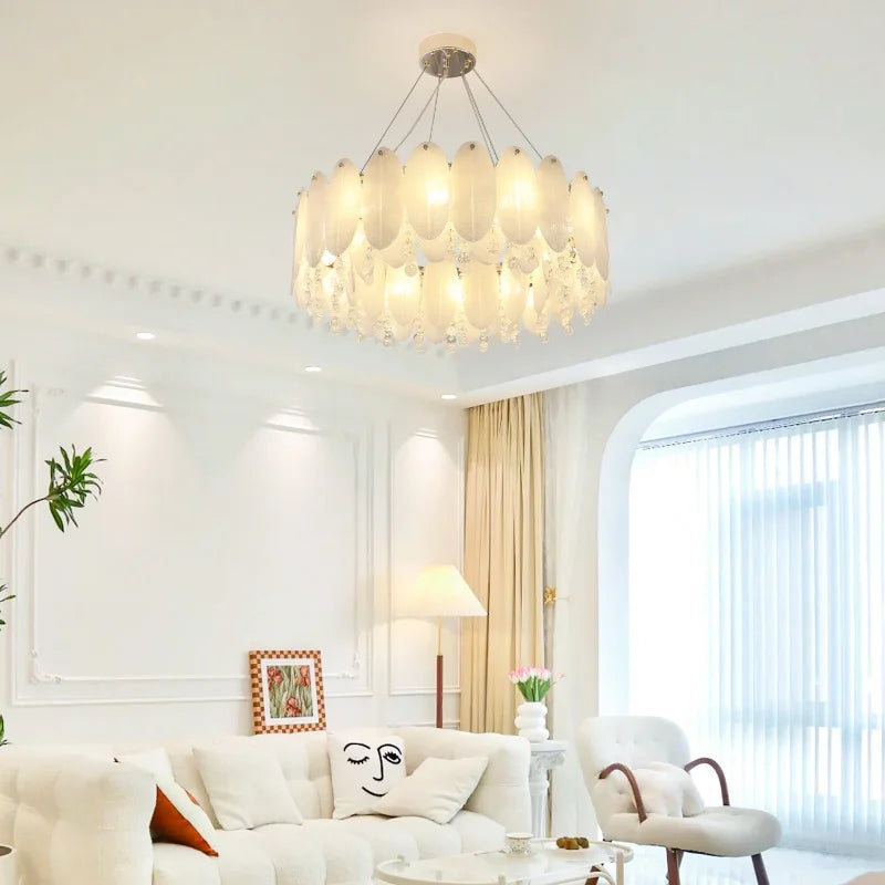Decorbites™ Sahne-Wind-LED-Kronleuchter für das Schlafzimmer, Wohnzimmer und Kinderzimmer