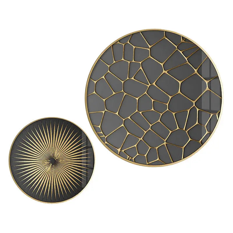 Decorbites™ Goldfolien-Abstraktes Dekoratives Gemälde für Luxus-Essbereiche