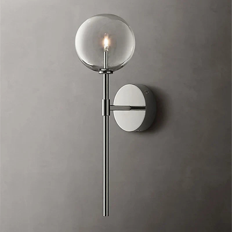 Decorbites™ Klare Glasballen Lange Wandlampe - Retro-Stil für Wohnzimmer, Schlafzimmer, Küche