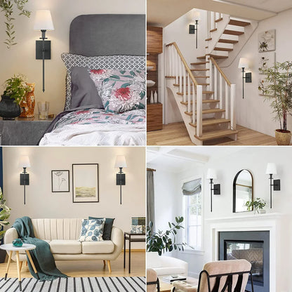 Decorbites™ Amerikanische Stoff-Wandlampe für Esszimmer, Wohnzimmer, Schlafzimmer, Badezimmer, Hotel, Treppe, Spiegel