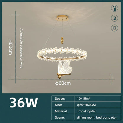 Decorbites™ Kristallring-LED-Kronleuchter: Moderner Luxus-Hängeleuchter für die Einrichtung des Zuhauses