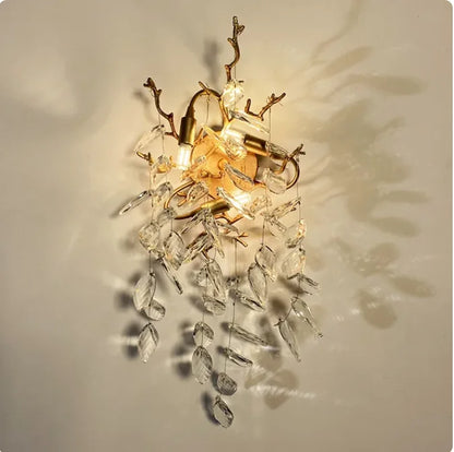Decorbites™ Goldener Ast-Deckenkronleuchter aus Kristall – Luxuriöse Innenbeleuchtung