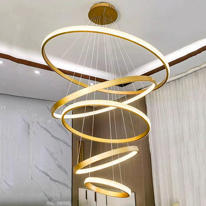 Decorbites™ Kristall-Leuchter: Moderne Treppen-Pendantleuchte für das Wohnzimmer, Innenbeleuchtungsarmatur