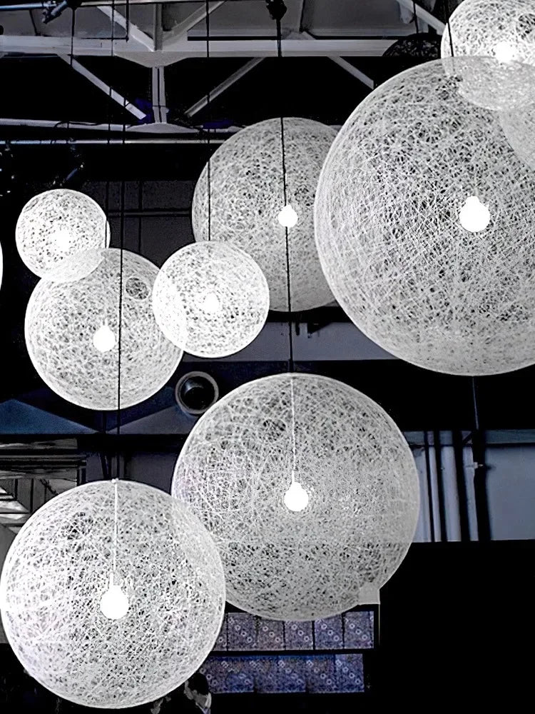 Hemp Rattan Sphere Pendant