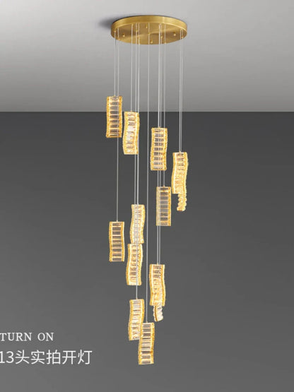 Decorbites™ Deluxe Kristall-Spiral-Slinglights für Hotel-Lobby und Esszimmer-Dekoration