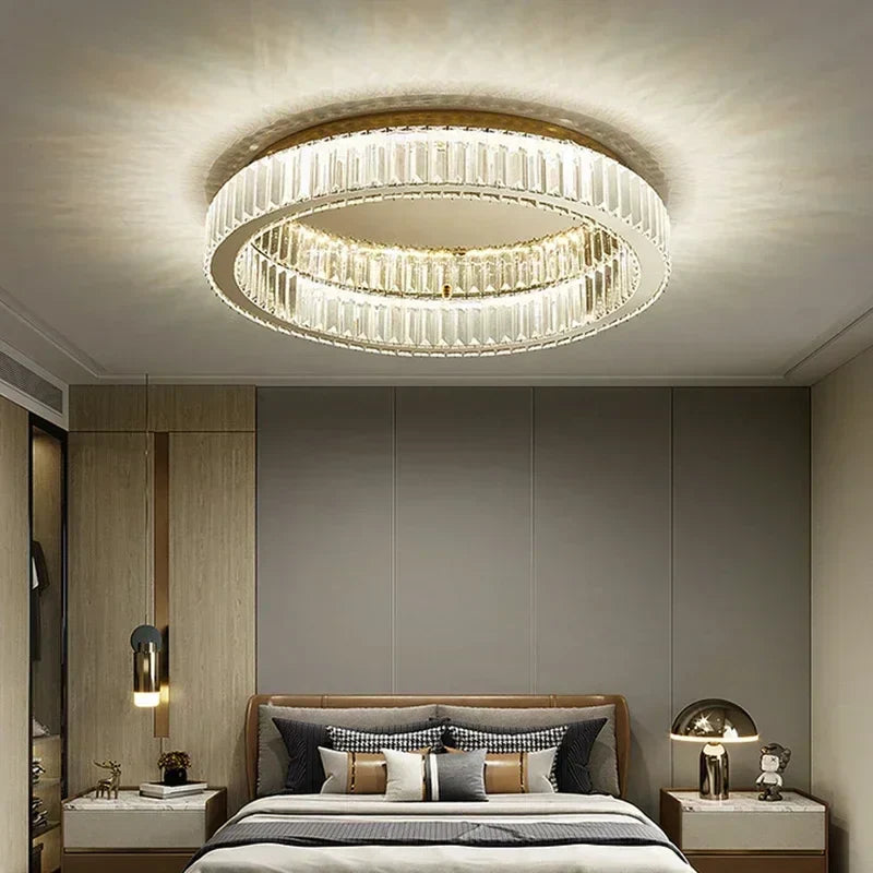 Decorbites™ Kristall-LED-Deckenleuchter – Modernes Wohnraumbeleuchtung für Wohnzimmer, Schlafzimmer