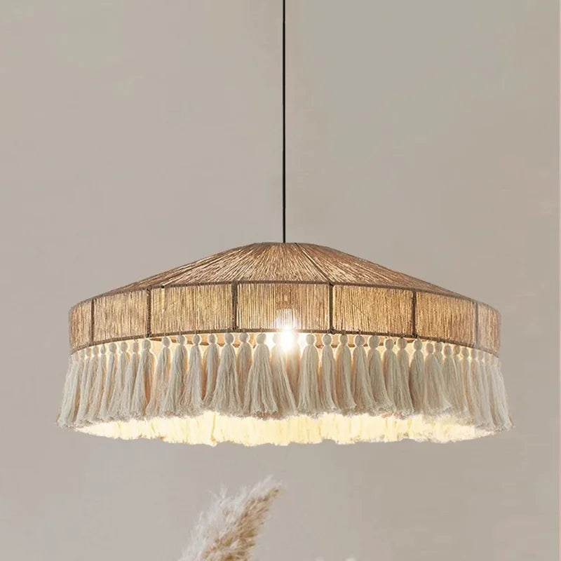 Decorbites™ Hanfseil E27 LED Hängeleuchten Kronleuchter Beleuchtung - Nordische Minimalismus