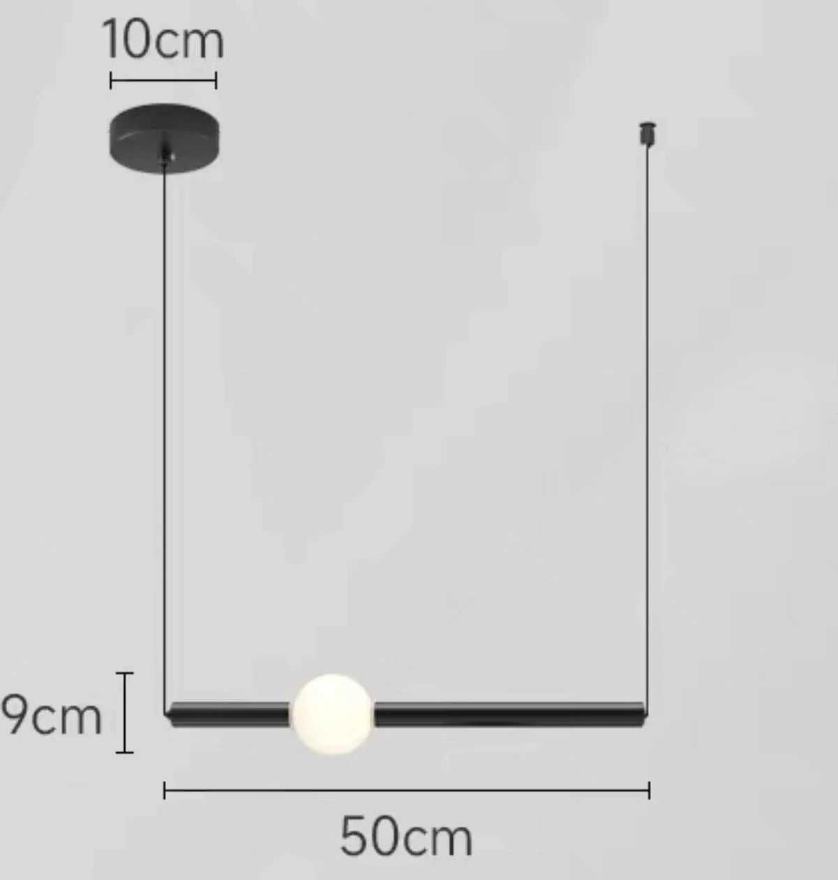 Decorbites™ Glasstab-Hängeleuchte - Moderne lange Hängelampe für Wohnzimmer, Schlafzimmer & Laden
