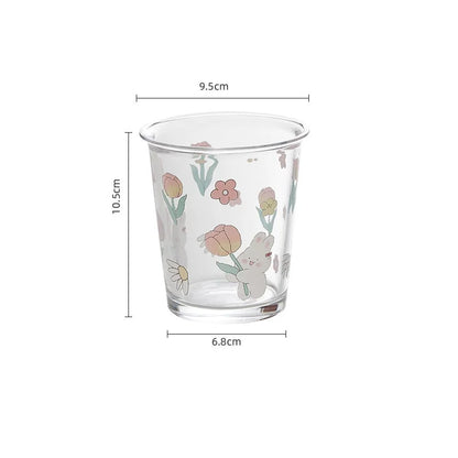 Decorbites™ Niedliches Vierfarbiges Bären-Hasen-Glas-Tee-Kaffee-Becher