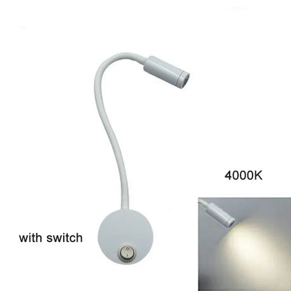Decorbites™ dimmbare LED-Wandleuchte für Schlafzimmer, Wohnzimmer, Kinderzimmer – 3W verstellbare Gänsehals-Leselampe