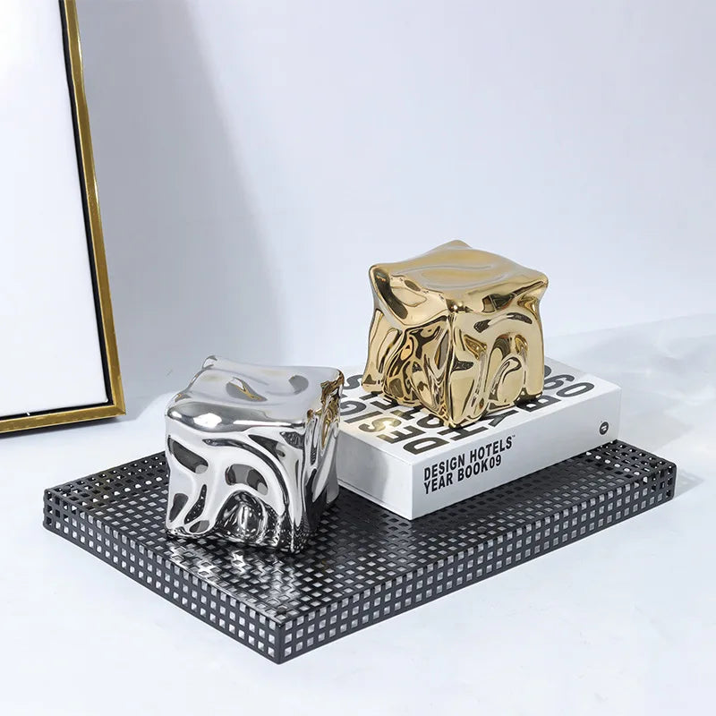 Gold Irregular Fold Figurine