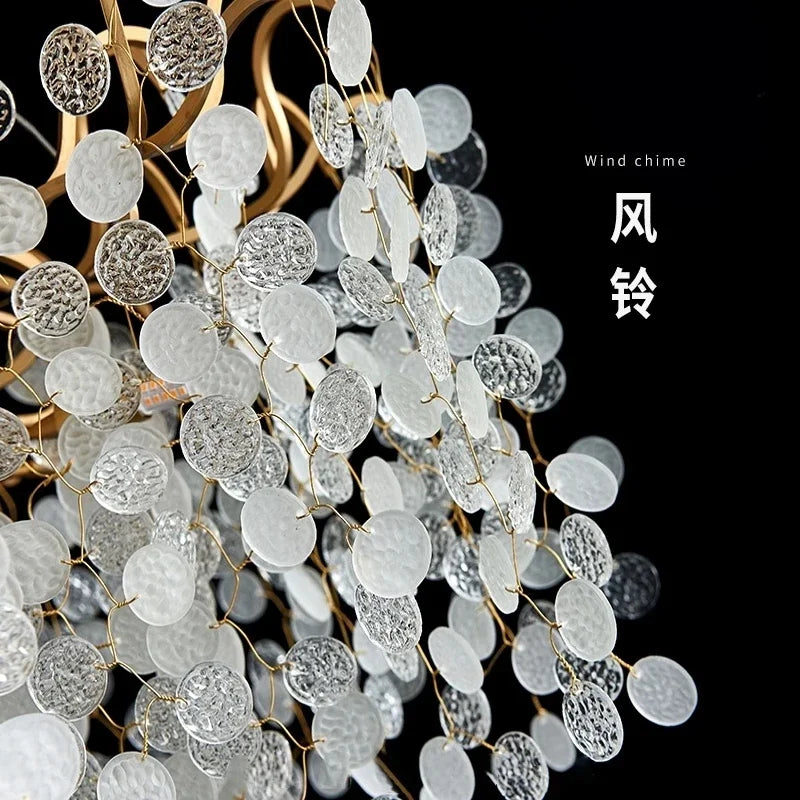 Decorbites™ Trauben-Kristall-Leuchter: Luxuriöse goldene Kupfer-Hängeleuchte für Wohnzimmer und Schlafzimmer