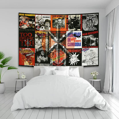 DecorBites™ DK Hard Rock Band Flag Tapestry for Heavy Metal Interior Decoration