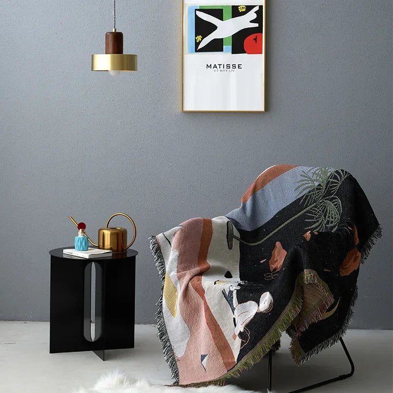 Decorbites™ Strick-Sofadecke: Moderne nordische Design-Wickel-Decke