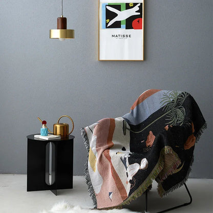 Decorbites™ Strick-Sofadecke: Moderne nordische Design-Wickel-Decke