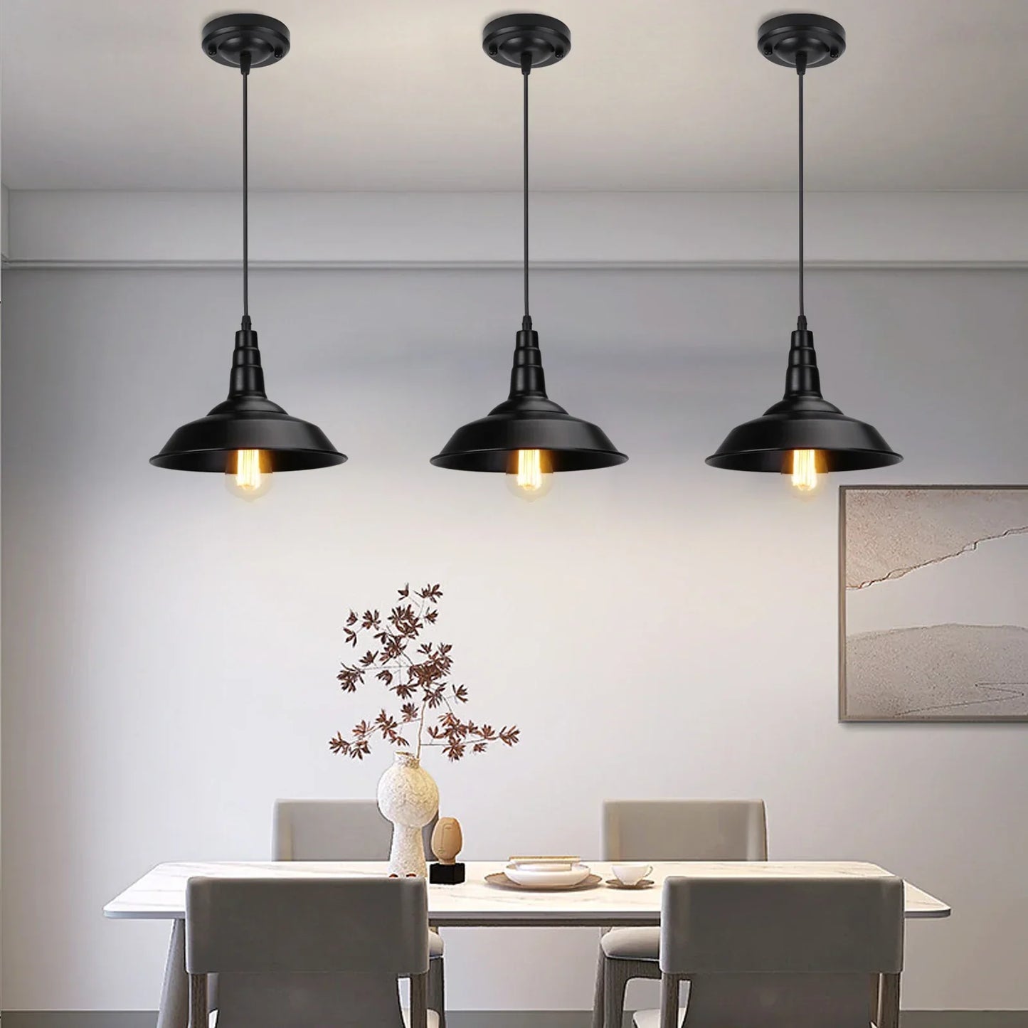 Decorbites™ Industrielle Hängelampe: Modern-retro Loft-Kronleuchter für Küche, Wohnzimmer.