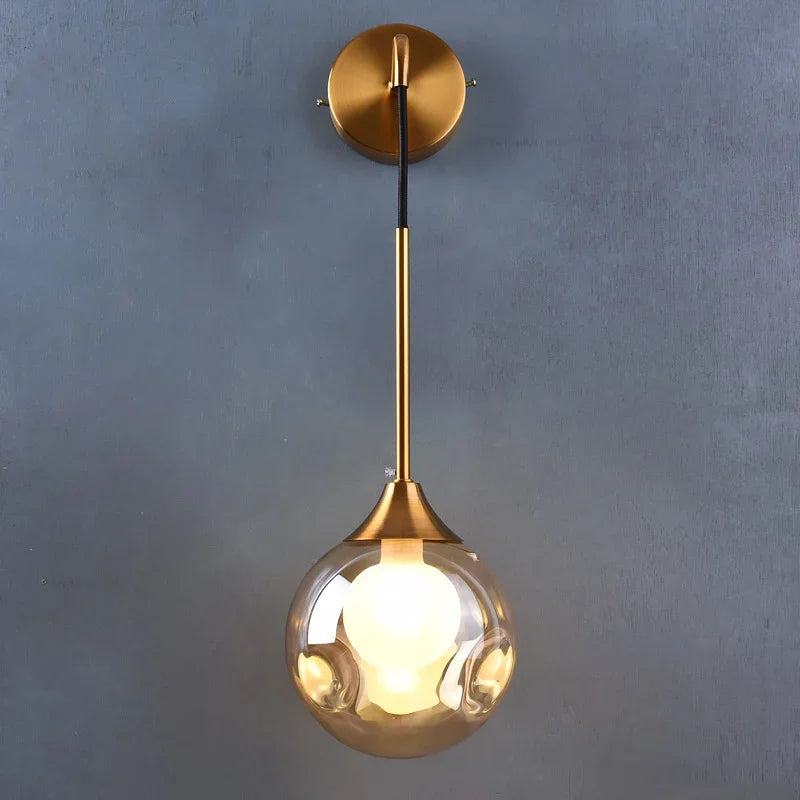 Decorbites™ Glasball Gold LED Wandlampe Modern Nordisch Innenleuchte