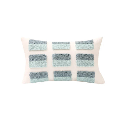 DecorBites™ Geometric Tufted Diamond Pillow Cover 45x45cm/30x50cm Square for Living Room