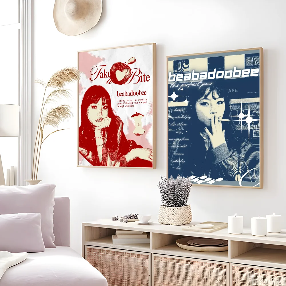 Rock Singer pretty B-Beabadoobee Poster Home living room Wall Art Garage Room Decor
