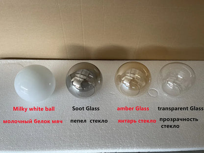 DecorBites™ Glass Ball LED Chandelier for Home Decor and Interior Lighting