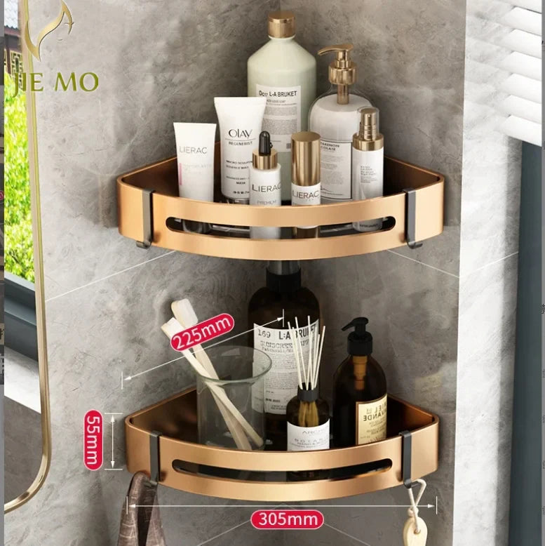 Gold Triangle Corner Shelf