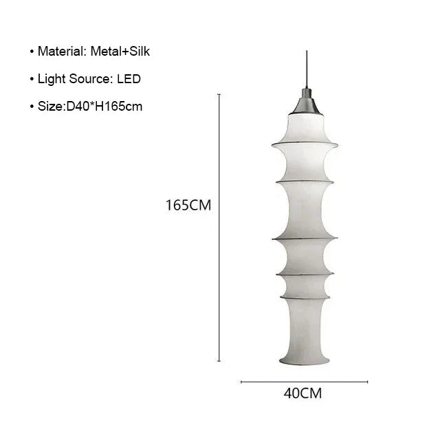 Decorbites™ Sahne-Seide Japanische LED-Stehlampe für modernes Wohnzimmer-Dekor