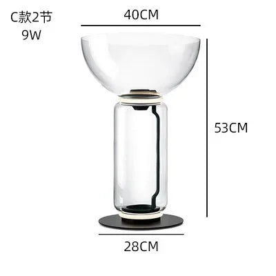 Decorbites™ Glas-LED-Stehlampenbodenleuchte: Modernes nordisches Design für Wohnzimmer- und Schlafzimmerdekoration