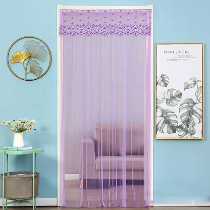 Decorbites™ Spitzeneinfassung Sommer-Insektenschutz-Türvorhang für Wohnzimmer und Schlafzimmer