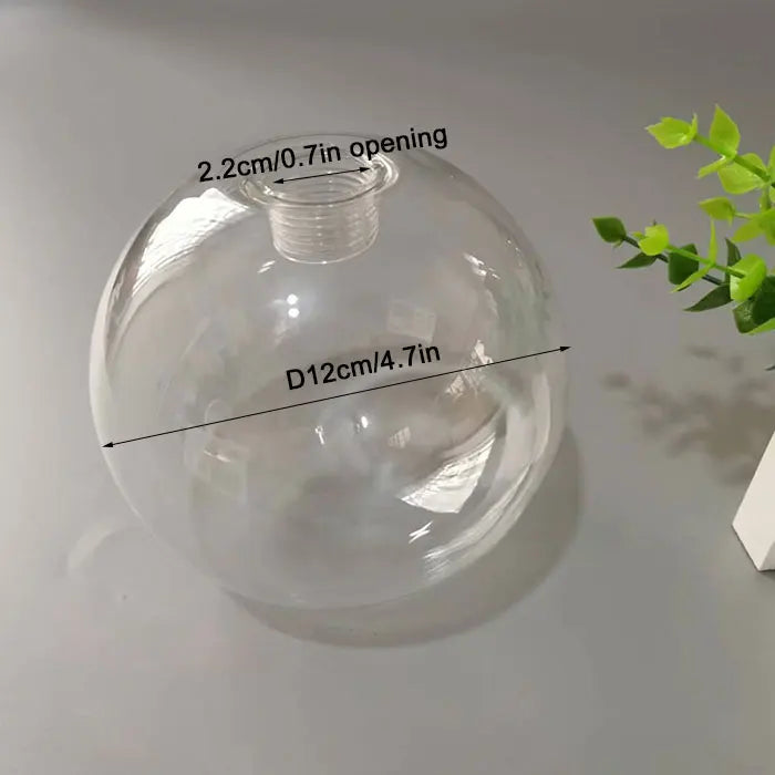 Decorbites™ Klar-Glas-Pendent-Lampenschirm mit 2,2 cm Gewinde für Kronleuchter & Hängeleuchten