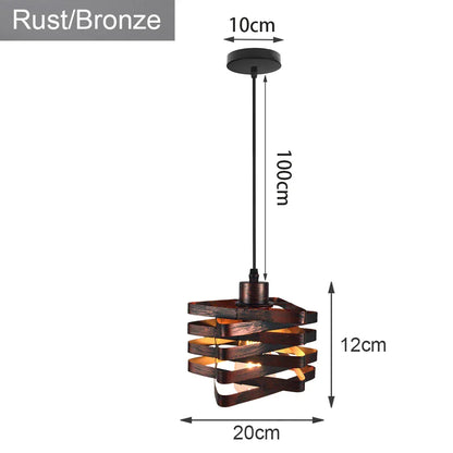 Decorbites™ Industrielle Loft-Hängeleuchte Pendellampe LED Edison Vintage Hängelampe